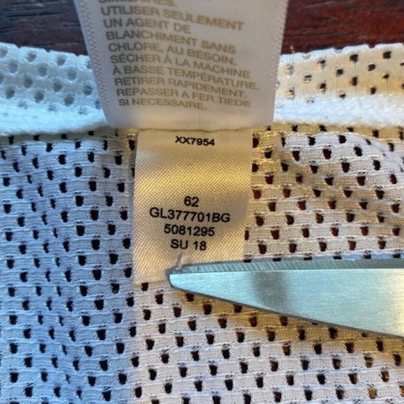 Zella White Mesh T-Shirt: Size Extra Large - Picture 4 of 4